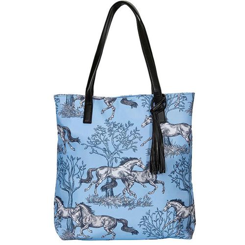 Kelley and Company Toile Tote Bag - Blue