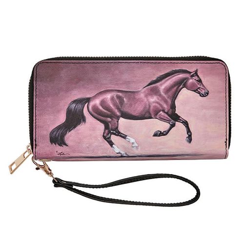 Kelley and Company Horse Clutch Wallet - Bay