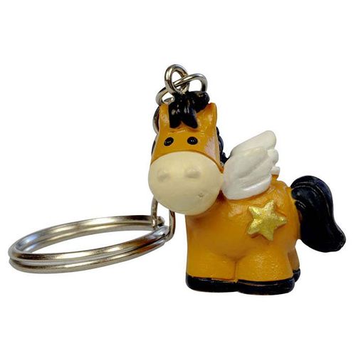 Kelley and Company 3D Guardian Angel Horse Keychain - Chestnut