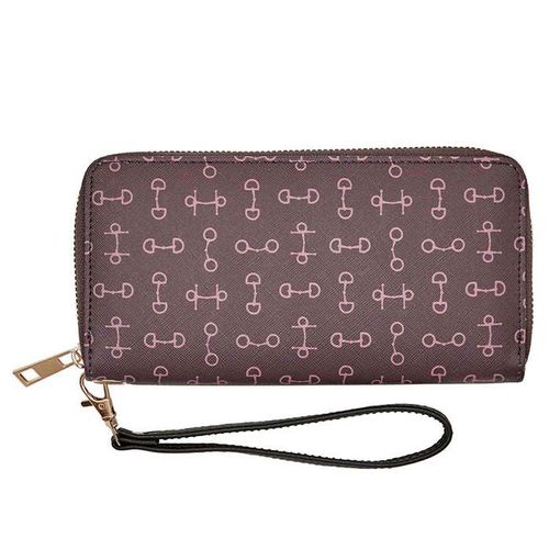 Kelley and Company Snaffle Bits Clutch Wallet - Brown
