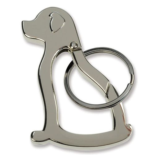 Kelley and Company Dog Carabiner Keychain - Silvertone