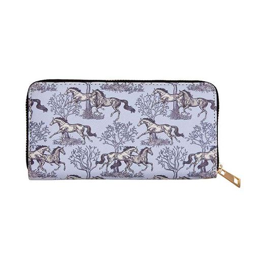 Kelley and Company Toile Clutch Wallet - Blue