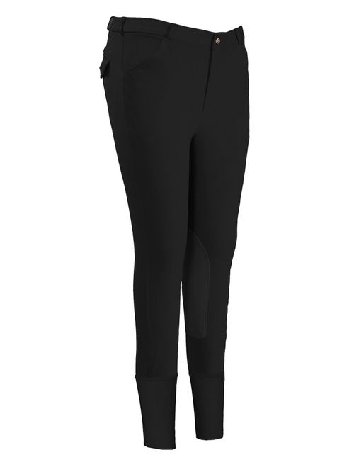 TuffRider Men's Patrol Knee Patch Breeches - Black
