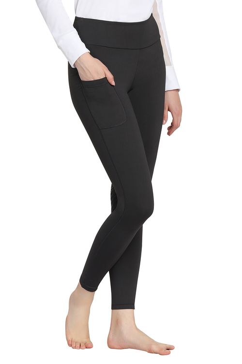 TuffRider Women's Bootie Tights w/Pocket - Charcoal