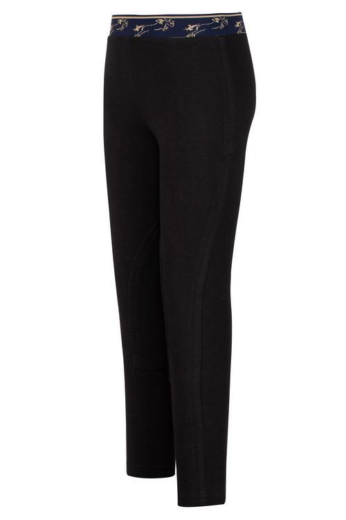 TuffRider Kids' Cotton Schoolers Riding Tights - Black