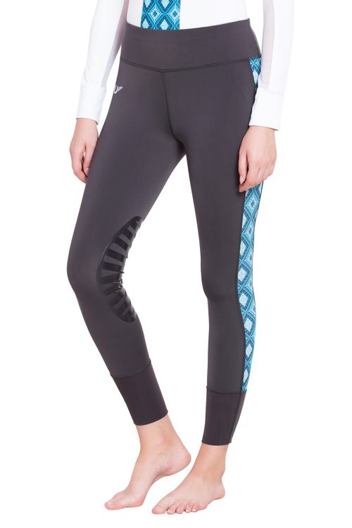 TuffRider Women's Artemis EquiCool Riding Tights - Charcoal/Print