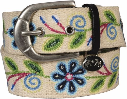 Equine Couture Women's Lilly Cotton Belt - Ecru