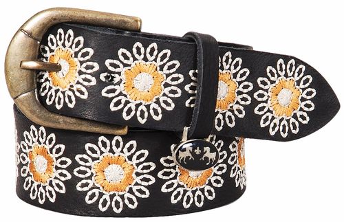Equine Couture Women's Marie Leather Belt - Black