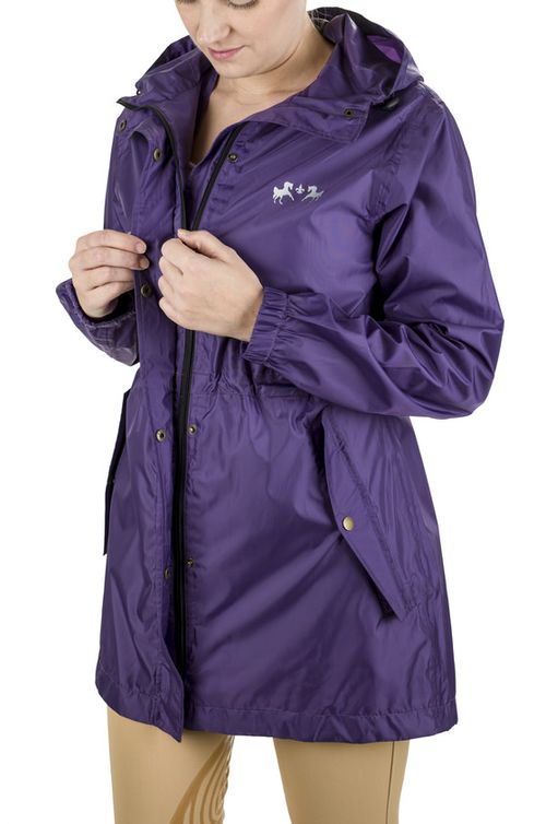 HORZE B Vertigo Gwen Women's Riding Parka Jacket – Waterproof & Breathable, Removable Hood & Fur, Reflective Details