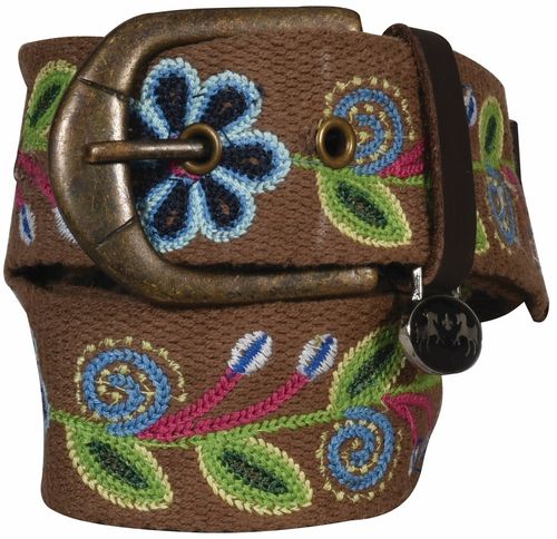Equine Couture Women's Lilly Cotton Belt - Brown