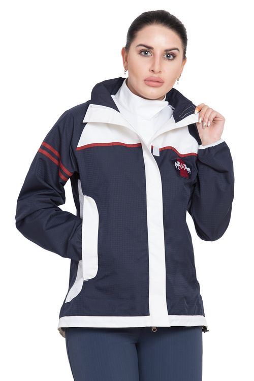 Equine Couture Women's Regatta Rain Shell - Navy/White
