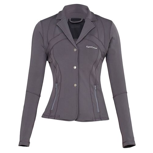 Equine Couture Women's Lacey Ultra Light Show Coat - Charcoal