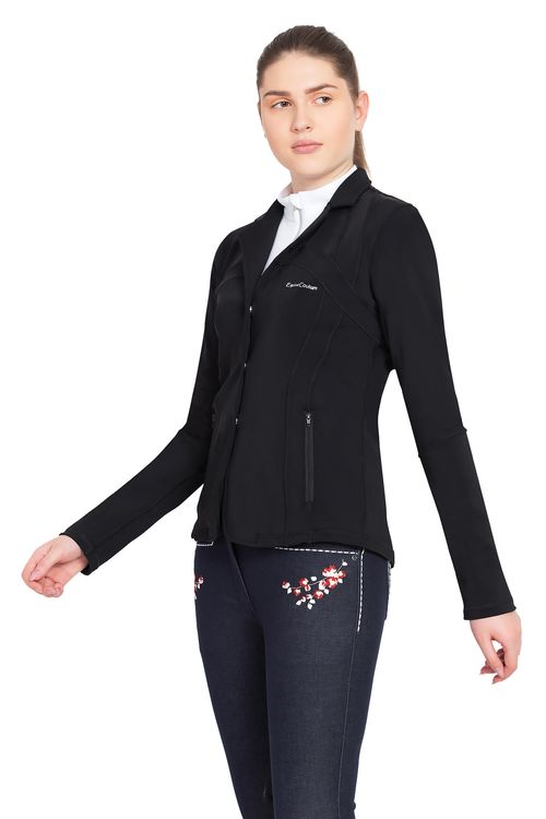 Equine Couture Women's Lacey Ultra Light Show Coat - Black