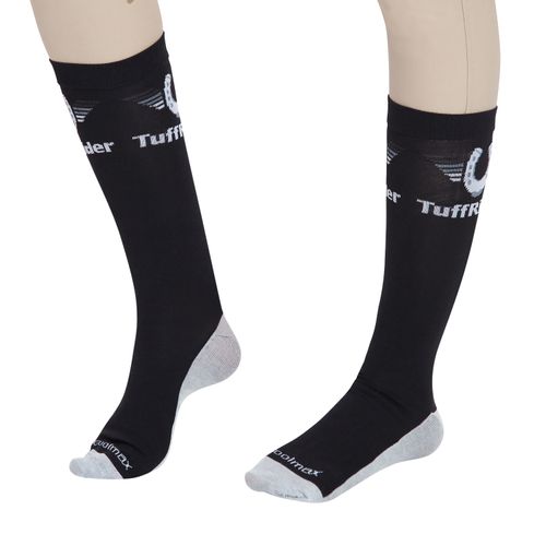 TuffRider Women's Coolmax Knee High Boot Socks - Black