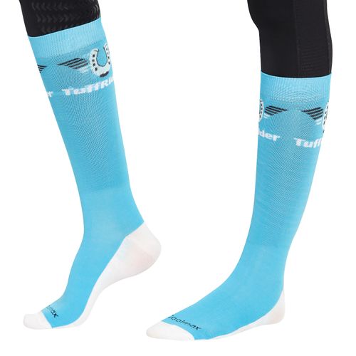 TuffRider Women's Coolmax Knee High Boot Socks - Cashmere Blue