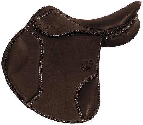 Henri de Rivel Carmel Covered Close Contact Jumping Saddle - Havana