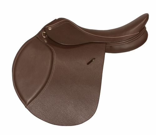 Henri de Rivel Advantage Flocked Close Contact Saddle - Australian Nut