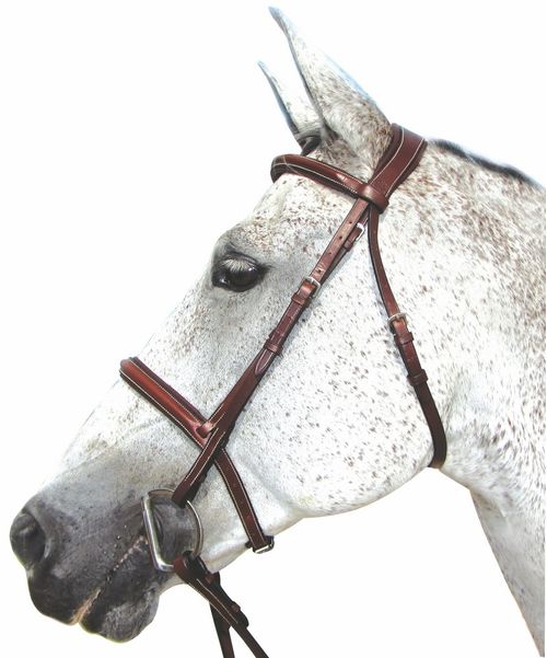 Henri de Rivel Pro Mono Crown Padded Bridle - Australian Nut