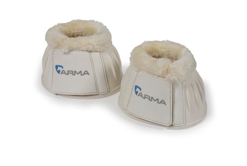 Shires ARMA Fleece Trim Over Reach Boots - White