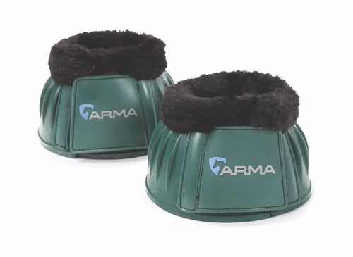 Shires ARMA Fleece Trim Over Reach Boots - Green