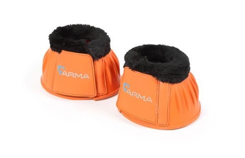 Shires ARMA Fleece Trim Over Reach Boots - Orange