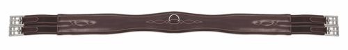 Shires Salisbury Atherstone Leather Girth - Dark Havana