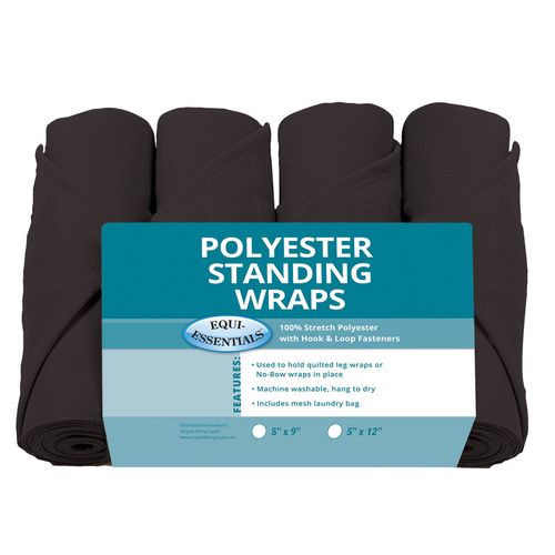 Equi-Essentials Poly 12ft Standing Wraps - Navy