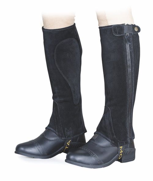 Shires Moretta Suede Half Chaps - Black