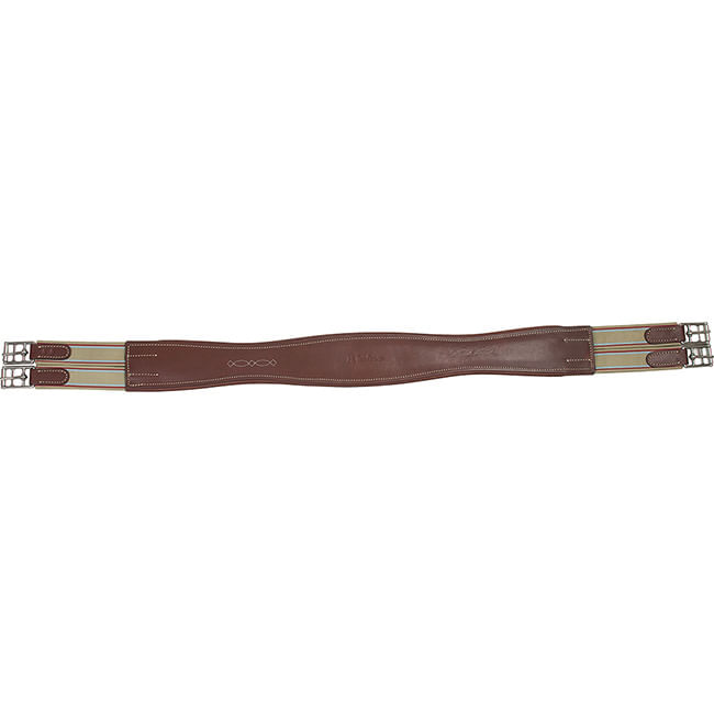 M Toulouse Contour Shaped Padded Leather Girth Cognac M Toulouse