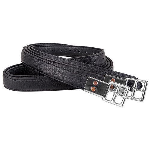 M. Toulouse European Style Double Leather Stirrup Leathers - Black