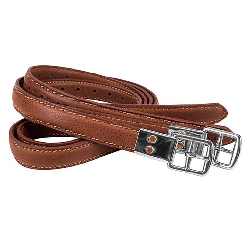 M. Toulouse European Style Double Leather Stirrup Leathers - Cognac