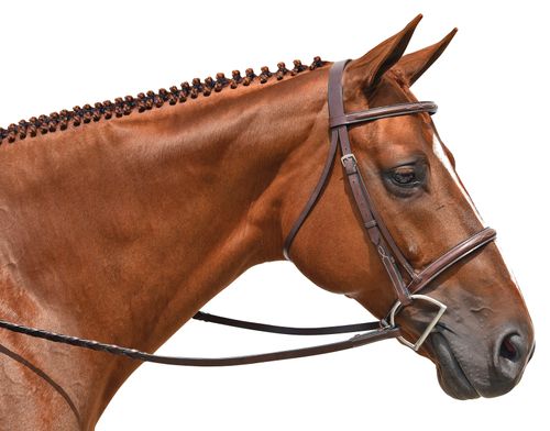 M. Toulouse Working Hunter Snaffle Bridle - Chocolate
