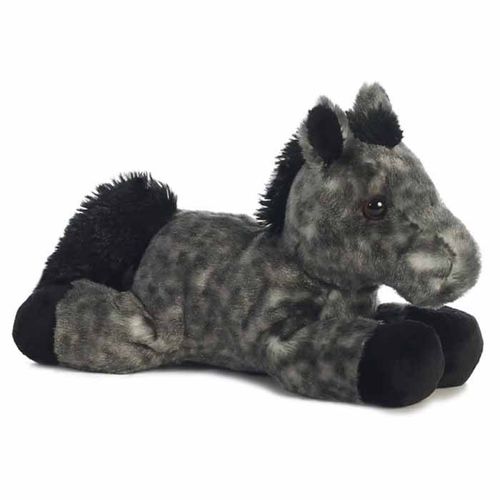 GT Reid 8" Laying Plush Toy Horse - Shadow