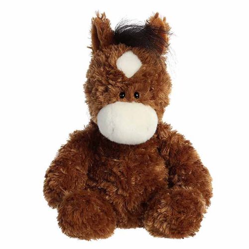 GT Reid Plush Toy Sitting Horse - Brown
