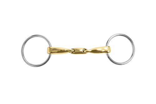 M. Toulouse Curved Mouth 16 mm Loose Ring Bit w/Lozenge