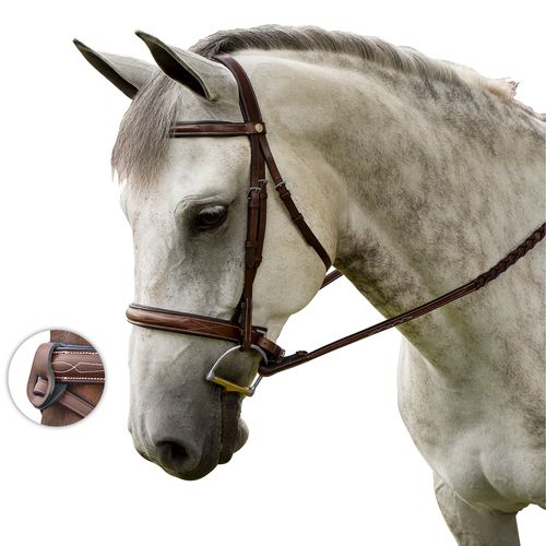 M. Toulouse Liza Hunter Derby Bridle - Chocolate