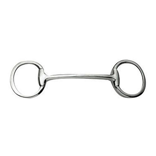 Korsteel Stainless Steel Mullen Mouth Eggbutt Snaffle Bit