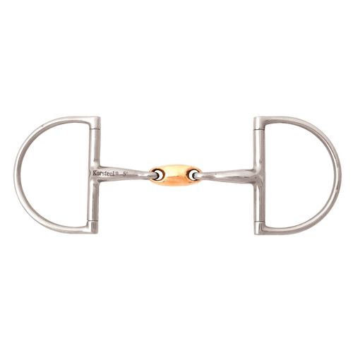 JP Korsteel Stainless Steel Copper Link Hunter Dee Ring Snaffle Bit