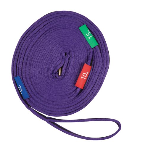 Kincade Two Tone Lunge Line With Circle Markers - Purple/Black