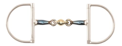 Shires Blue Brass Alloy Peanut Hunter Dee Bit