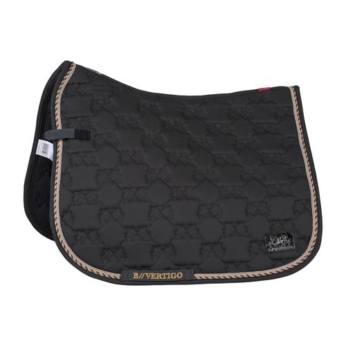 B Vertigo Monaco Dressage Saddle Pad - Asphalt Dark Grey