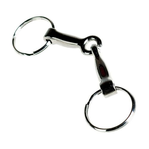 Horze Snaffle Bit Key Ring - Silver