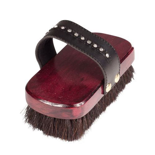 Horze Deluxe Mini Crystal Body Brush - Brown