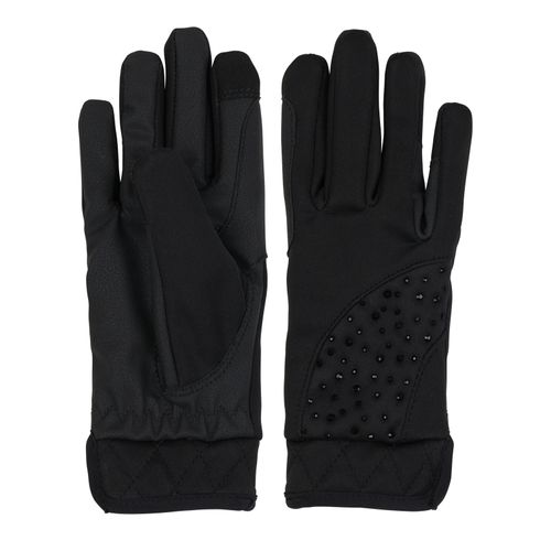 Horze Kids' Winter Riding Gloves w/Touchscreen Function - Black