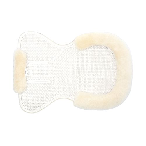 Horze Harleigh Gel Half Pad w/Full Lambskin Padding - Off-White