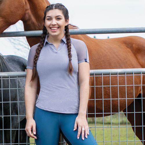 Irideon Women's Air-Tech Polo Shirt - Dove Grey