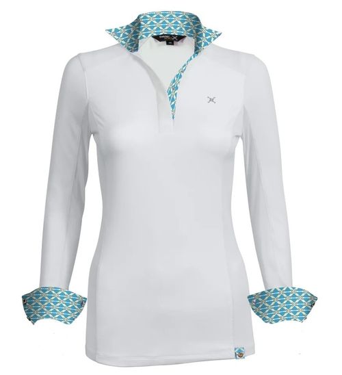 Tredstep Women's Solo Milan Long Sleeve Competition Shirt - Cashmere Blue