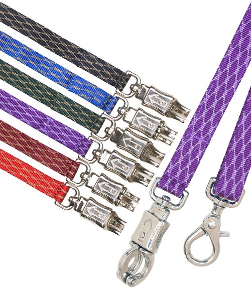 Equi-Essentials Spyder Web Adjustable Cross Tie - Navy