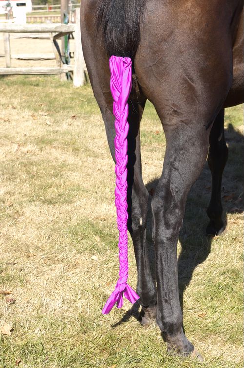 Centaur Spandex Braid-n-Tail Bag - Pink