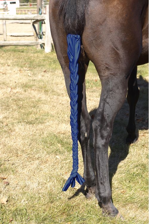 Centaur Spandex Braid-n-Tail Bag - Navy